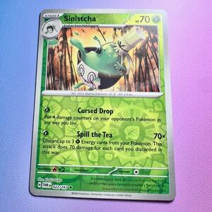 sinistcha [reverse holo] - 022/167 (rare) — pokemon: twilight masquerade